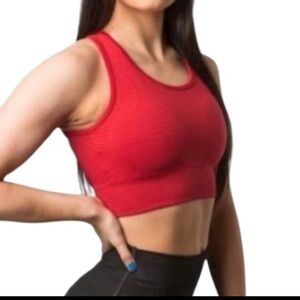 Alphalete Sports Bra Red Small Revival